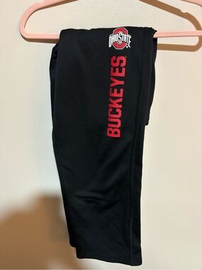 Nike Kids Black Leggings with Red Ohio State Buckeyes Logo